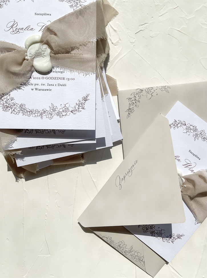 Zaproszenie ślubne Rosalia Zaproszenie ślubne Rosalia