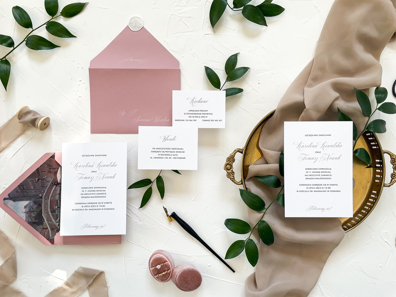 Zaproszenie ślubne Vienna Zaproszenie ślubne Vienna