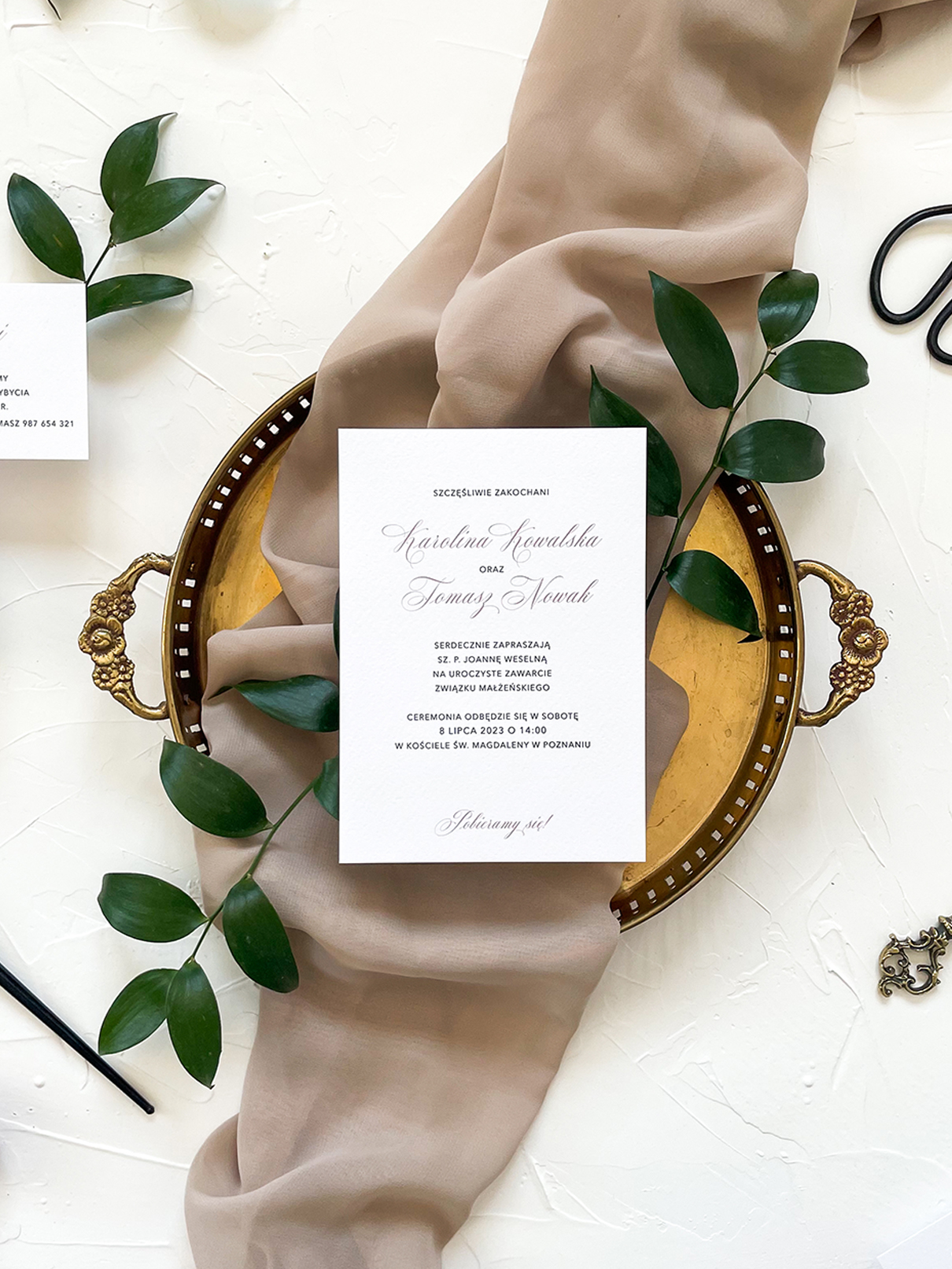 Zaproszenie ślubne Vienna Zaproszenie ślubne Vienna