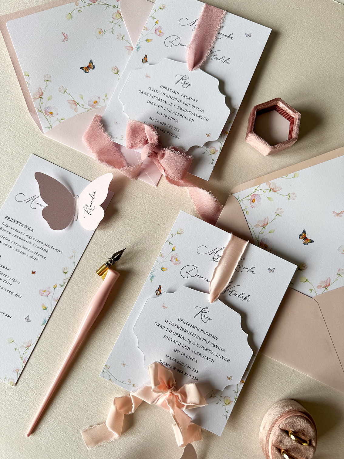 Zaproszenie ślubne Butterfly Zaproszenie ślubne Butterfly